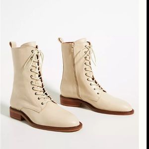 Anthropologie lace-up boots